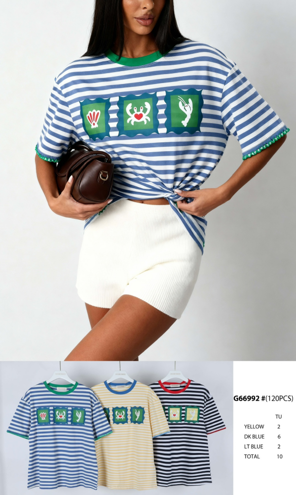 Bluzka damska (Francja produkt) Roz Standard, Mix Kolor .Paczka 10 szt